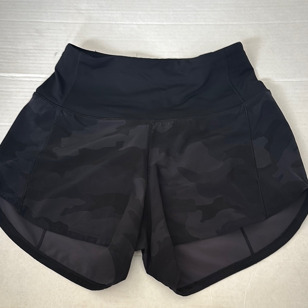 lululemon athletica Black Camo Athletic Shorts